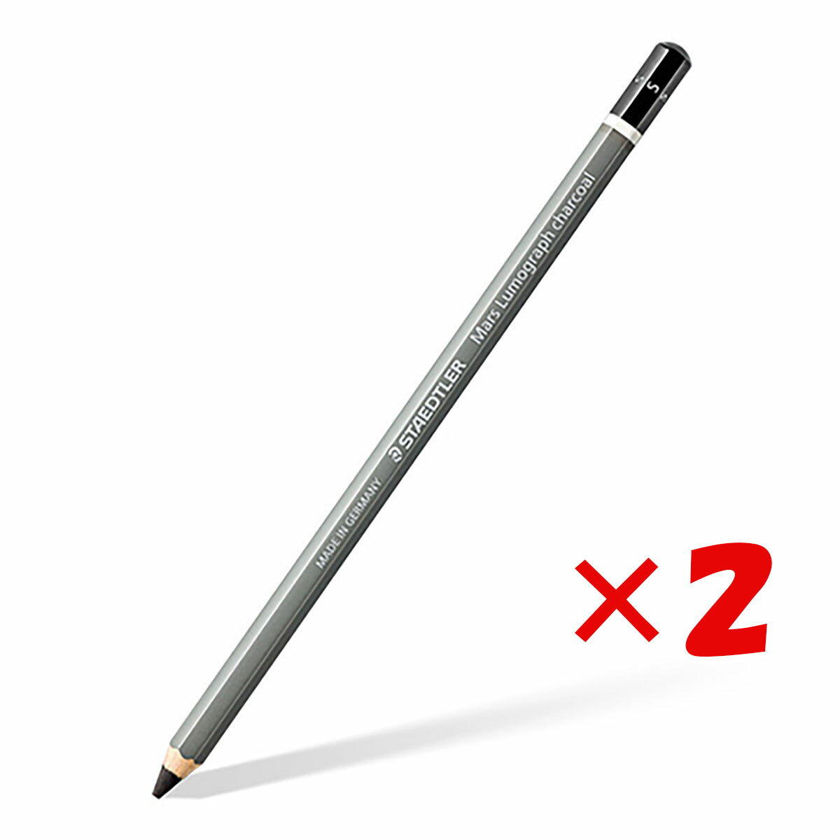 【 まとめ買い ×2個セット 】 「 ステッドラー日本 鉛筆 マルス ルモグラフ チャコール鉛筆 ソフト 100C-S 」 【 送料無料 】 【 楽天 月間MV...