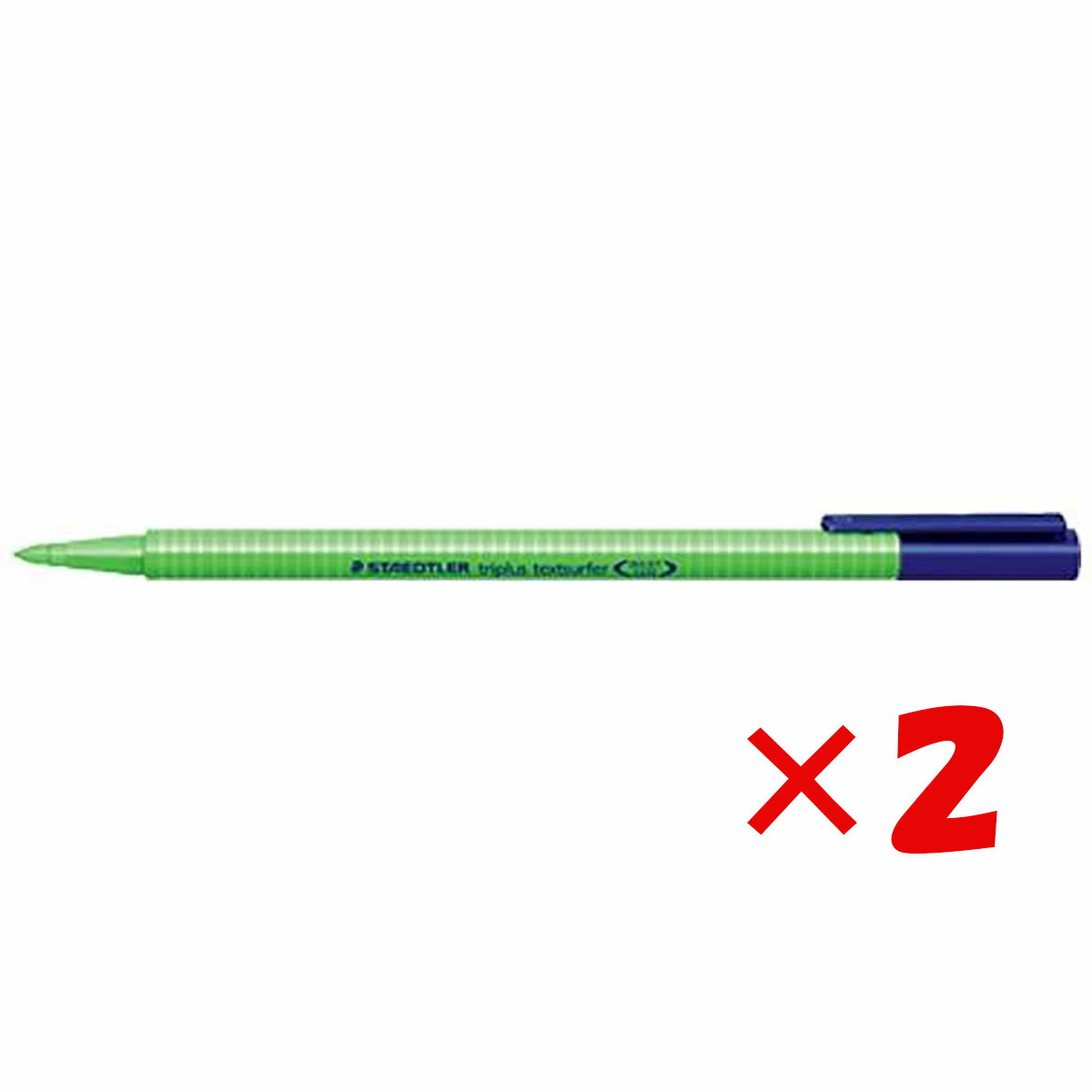 【 まとめ買い ×2個セット 】 「 ステッドラー日本 マーカー テキストサーファー 蛍光ペン 三角軸 グリーン 362-5 」 【 送料無料 】 【 楽天 月...