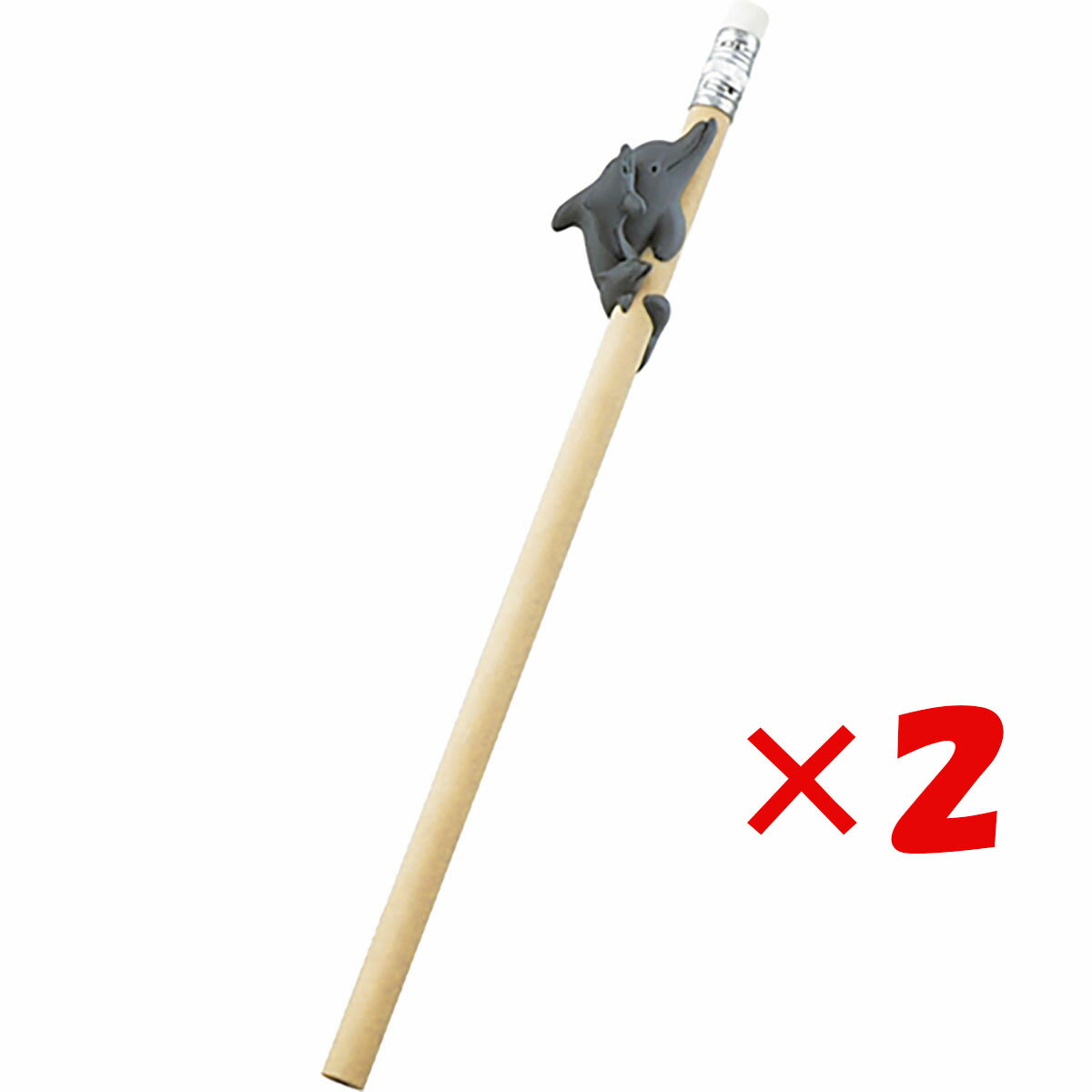 【 まとめ買い ×2個セット 】 「 エルコミューン 鉛筆 アニマルペンシル Dolphin BP18 」 【 送料無料 】 【 楽天 月間MVP & 月間優良...