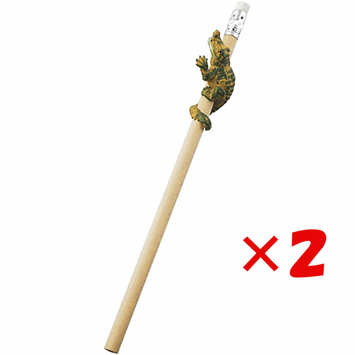 【 まとめ買い ×2個セット 】 「 エルコミューン 鉛筆 アニマルペンシル Crocodile BP27 」 【 送料無料 】 【 楽天 月間MVP & 月間...