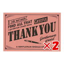 【 まとめ買い ×2個セット 】 「 Hmmm!?&Greeful グリーティングカード Greefulグリーティングカード M THANK YOU ピンク G...