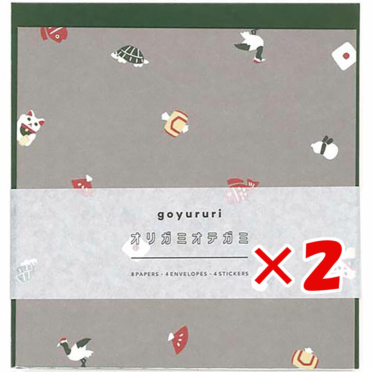 【 まとめ買い ×2個セット 】 「 エルコミューン レターセット goyururi オリガミオテガミ ENGIMONO GYR-003 」 【 送料無料 】 ...
