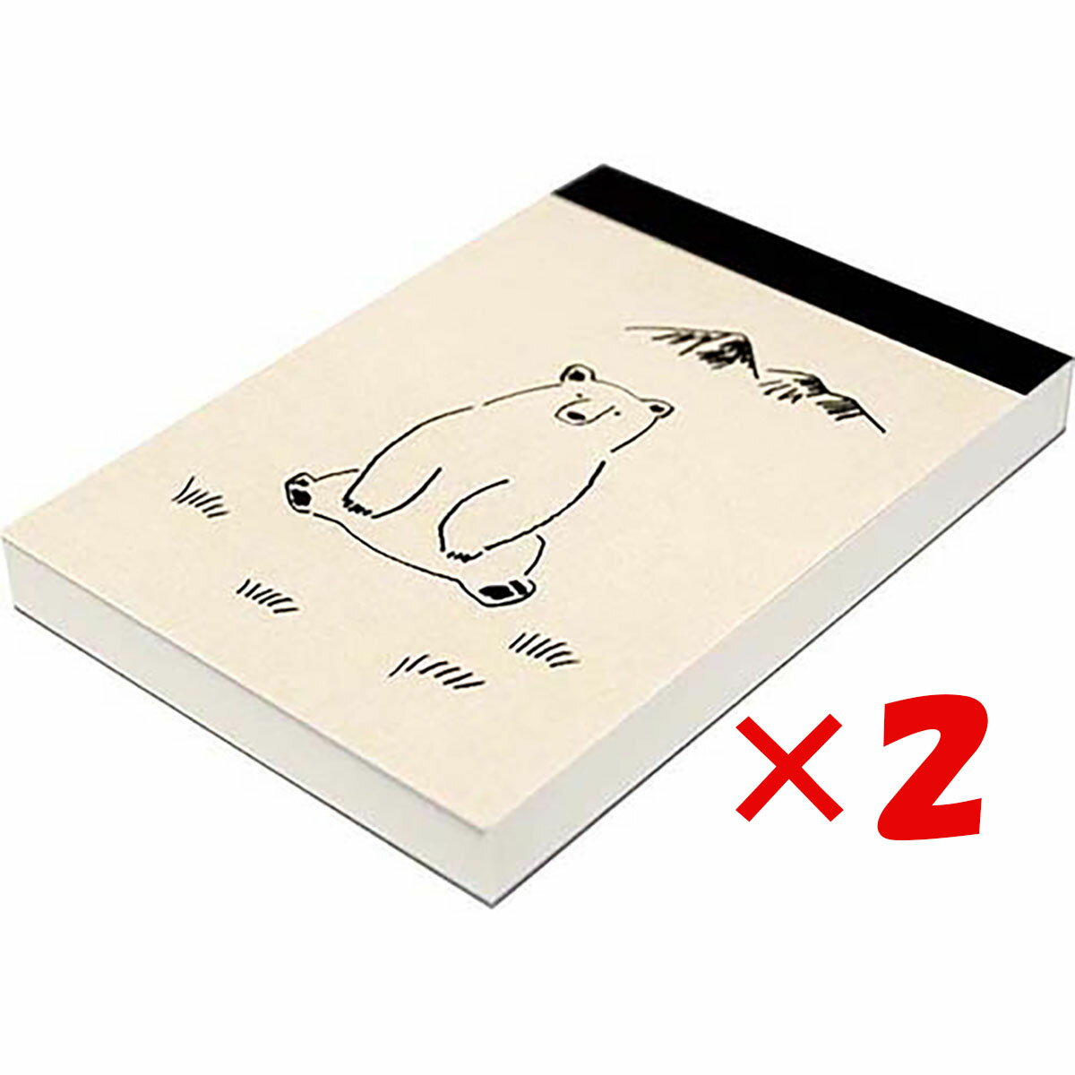 【 まとめ買い ×2個セット 】 「 エルコミューン メモパッド SYLVAN MEMO PAD Bear SLV-101 」 【 送料無料 】 【 楽天 月間...