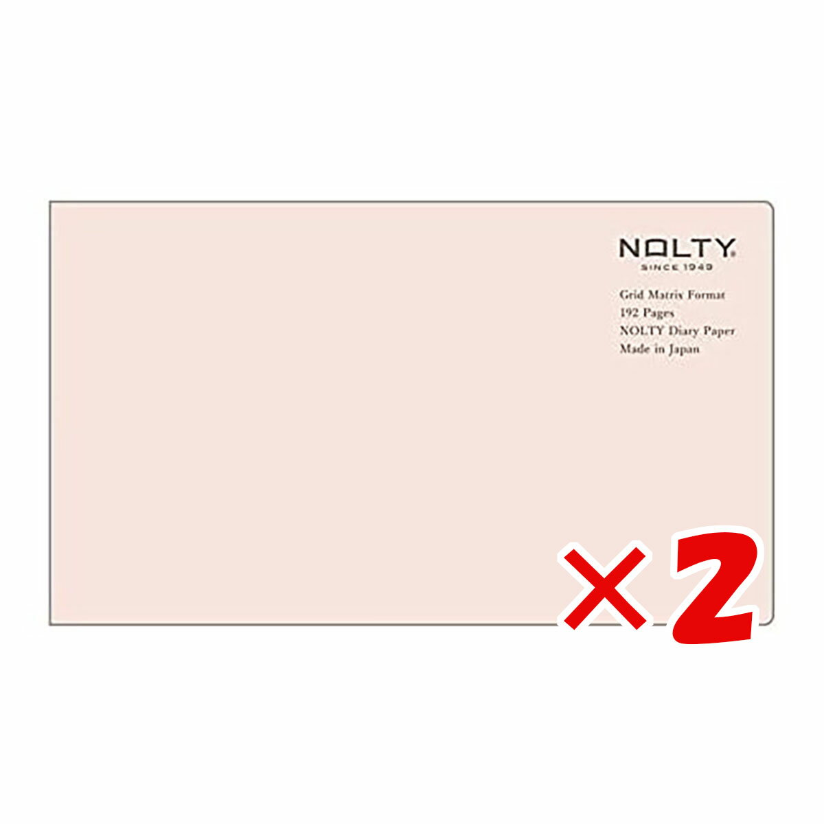 【 まとめ買い ×2個セット 】 「 日本能率協会 ノート NOLTY ノート 方眼マトリクス 横型スリム ピンク NTBNT3205 」 【 楽天 月間MVP & 月間優良ショップ ダブル受賞店 】のサムネイル