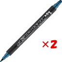 【 まとめ買い ×2個セット 】 「 呉竹 ペン ZIG クリーンカラードット メタリック ブルー TC-8100-125 」 【 楽天 月間MVP & 月間優...