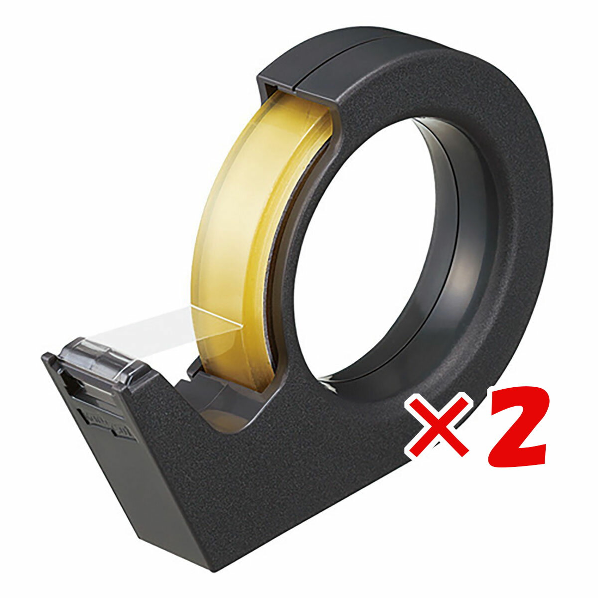 【 まとめ買い ×2個セット 】 「 コクヨ テープカッター カルカット ハンディ・大巻き 黒 TSM200D 」 【 楽天 月間MVP & 月間優良ショップ ダブル受賞店 】