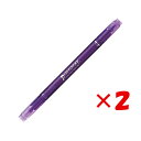 【 まとめ買い ×2個セット 】 「 トンボ鉛筆 サインペン プレイカラーK 0.3mm/0.8mm スミレイロ 水性 WSPK-19 」 【 楽天 月間MVP...