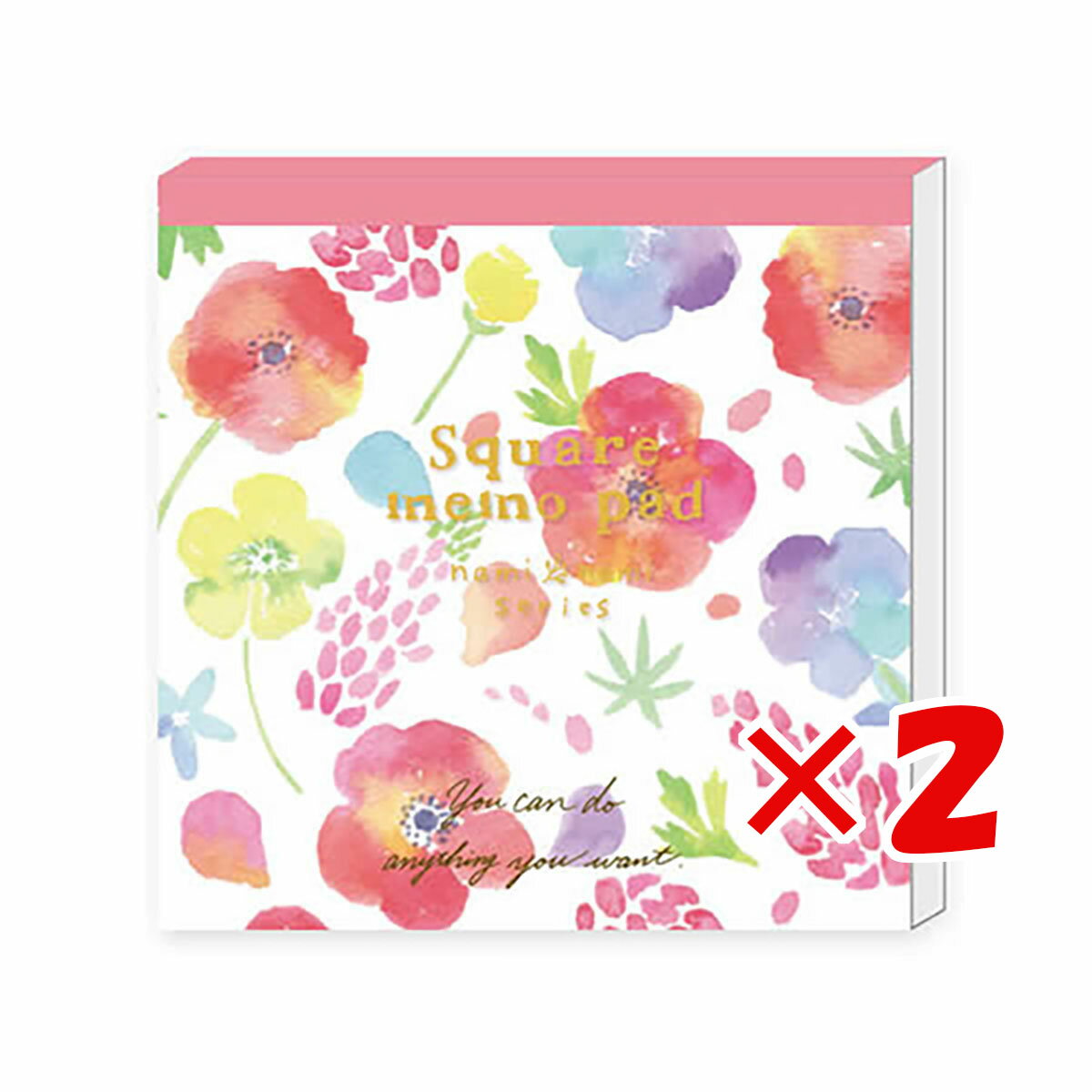 【 まとめ買い ×2個セット 】 「 クローズピン メモパッド naminamiスクエアメモパッド アネモネとルピナス MM14610 」 【 送料無料 】 【...