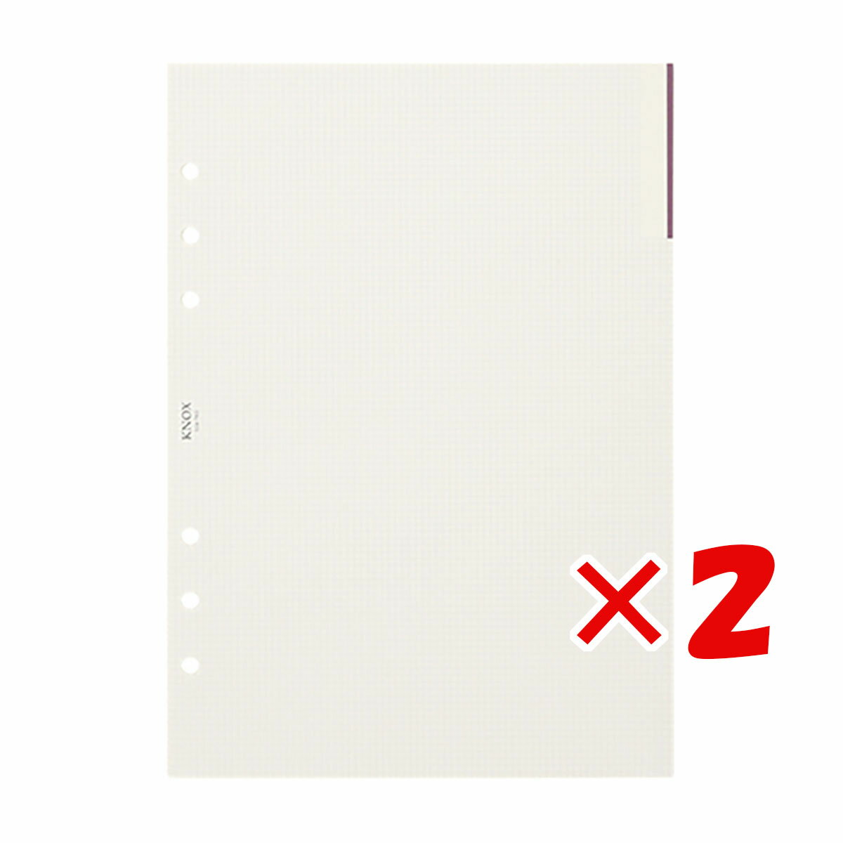【 まとめ買い ×2個セット 】 「 デザインフィルノックス リフィル A5 インデックス機能付メモ 2mm方眼 80枚 524-763 」 【 楽天 月間MV...