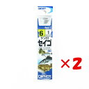 【 まとめ買い ×2個セット 】 「 OWNER オーナー シングルフック OH 白ケン付セイゴ 6号 ハリス1号 」 【 楽天 月間MVP & 月間優良ショップ ダブル受賞店 】 釣具 釣り具 釣り用品