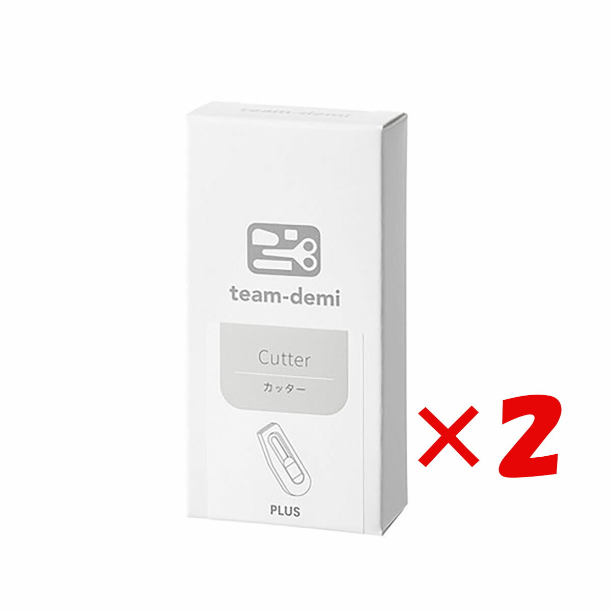 【 まとめ買い ×2個セット 】 「 プラス チームデミ消耗品 カッター ねず 31-423 」 【 送料無料 】 【 楽天 月間MVP & 月間優良ショップ ...