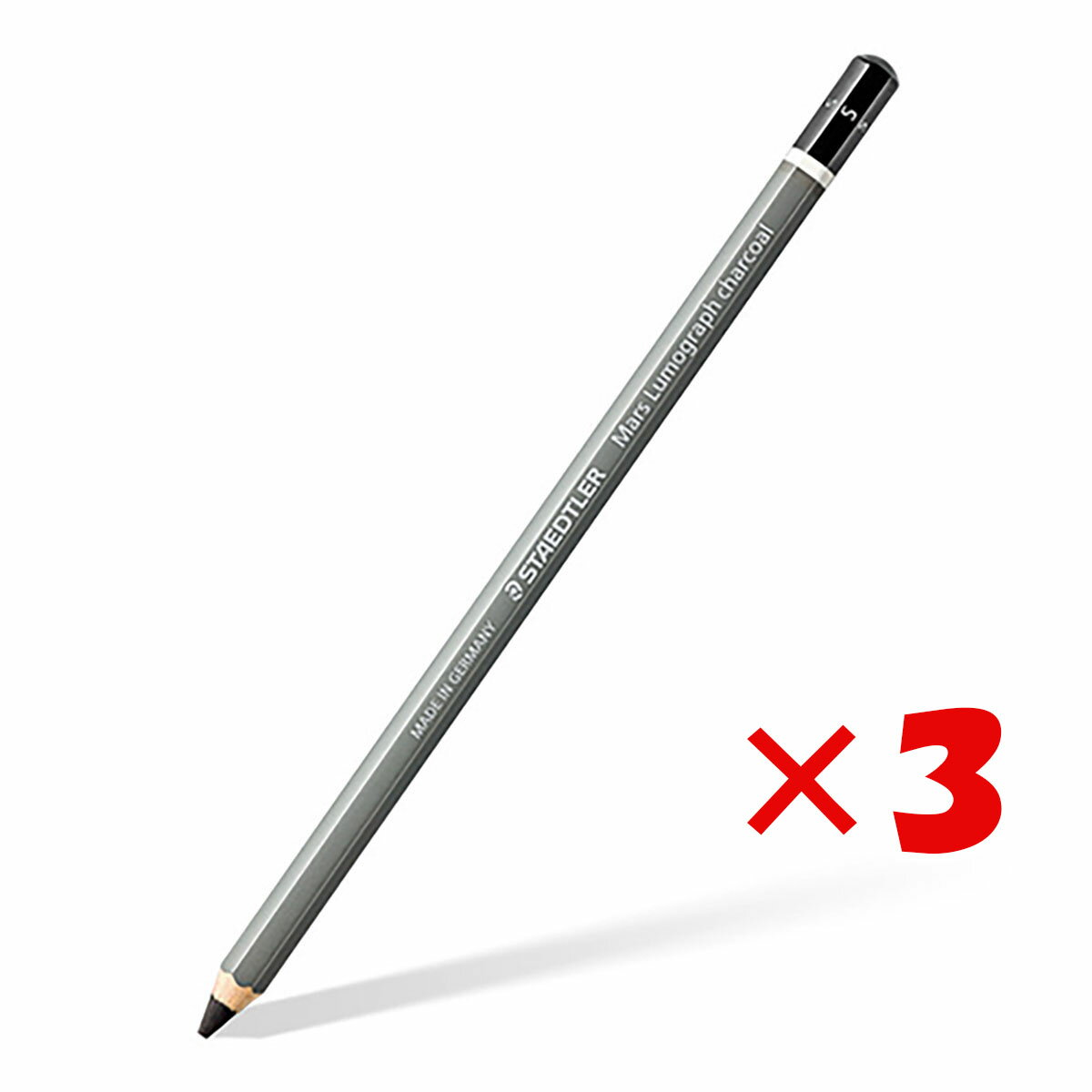 【 まとめ買い ×3個セット 】 「 ステッドラー日本 鉛筆 マルス ルモグラフ チャコール鉛筆 ソフト 100C-S 」 【 送料無料 】 【 楽天 月間MV...