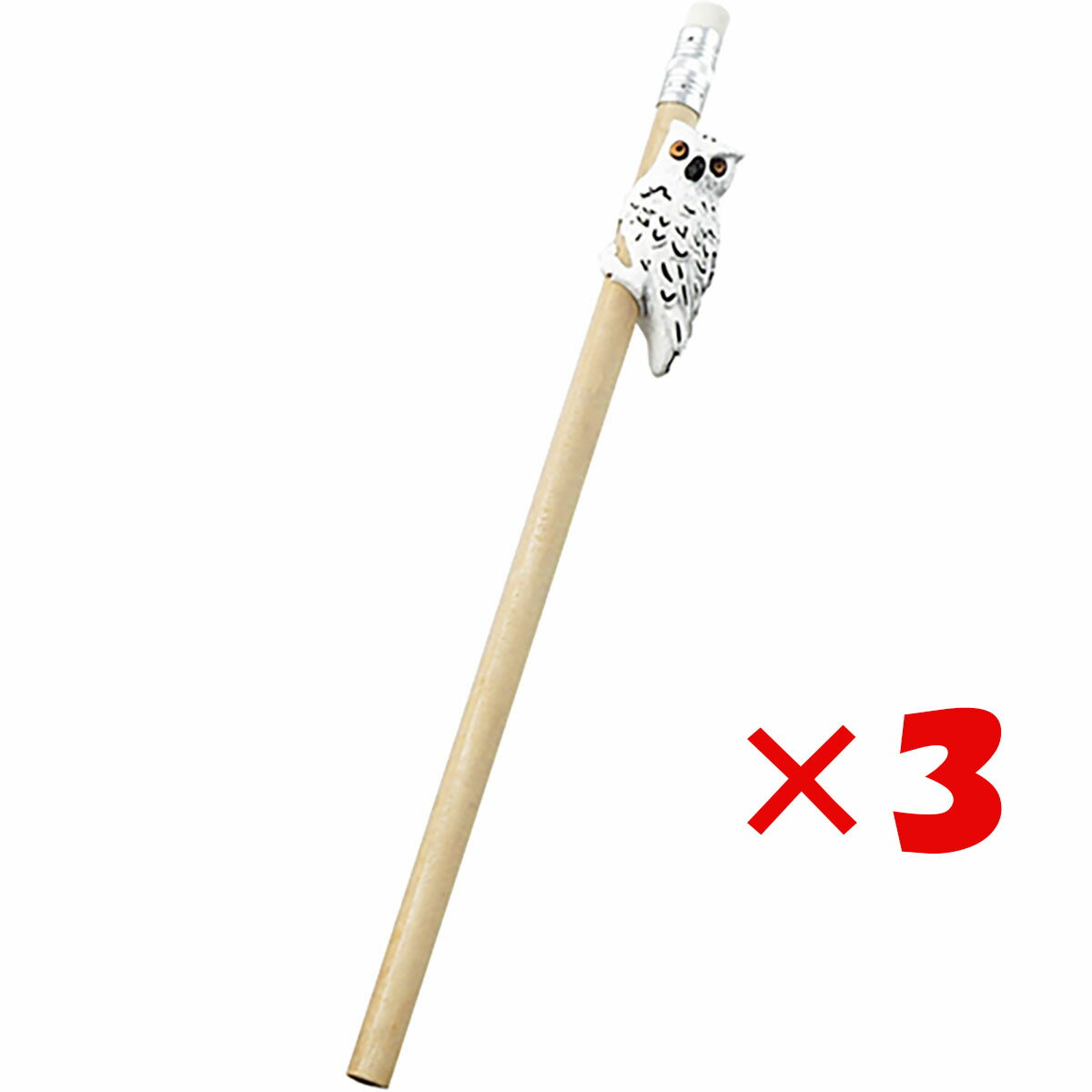 【 まとめ買い ×3個セット 】 「 エルコミューン 鉛筆 アニマルペンシル Owl (White) BP24 」 【 送料無料 】 【 楽天 月間MVP & ...