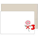 【 まとめ買い ×3個セット 】 「 エルコミューン ミニカード mois et fleurs ミニメッセージカードセット anemone MOF-102 」 ...