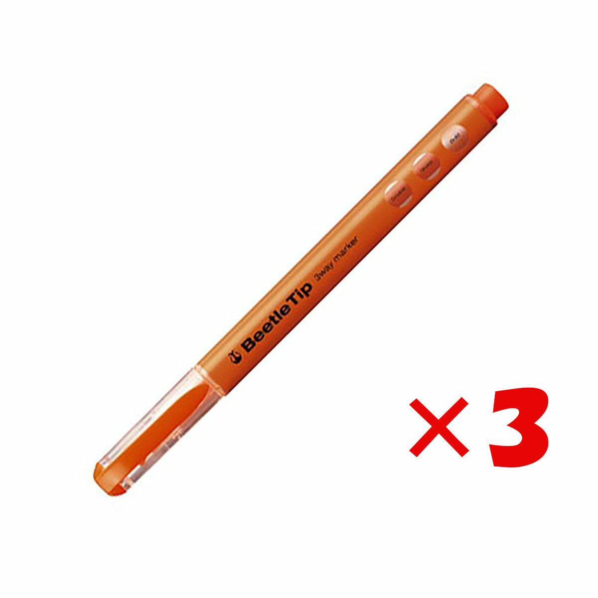 【 まとめ買い ×3個セット 】 「 コクヨ スリーウェイ蛍光マーカー ビートルティップ オレンジ PML301YR 」 【 送料無料 】 【 楽天 月間MVP...