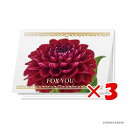【 まとめ買い ×3個セット 】 「 ダイゴー グリーティングカード For you ダリア N7753 」 【 楽天 月間MVP & 月間優良ショップ ダブル受賞店 】