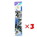 【 まとめ買い ×3個セット 】 「 釣り 針 SASAME ささめ針 アジ 針 金 糸付 針:4 ハリス:0.8 」 【 楽天 月間MVP & 月間優良ショッ...