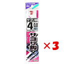 【 まとめ買い ×3個セット 】 「 釣り 針 SASAME ささめ針 サヨリ 針 赤 糸付 針:4 ハリス:0.8 」 【 楽天 月間MVP & 月間優良ショ...