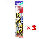 【 まとめ買い ×3個セット 】 「 釣り 針 SASAME ささめ針 テトラの穴釣り 赤糸付 針:12 ハリス:4 」 【 楽天 月間MVP & 月間優良ショ...