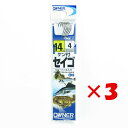 【 まとめ買い ×3個セット 】 「 OWNER オーナー シングルフック OH 白ケン付 セイゴ 14号 ハリス4号 」 【 楽天 月間MVP & 月間優良ショップ ダブル受賞店 】 釣具 釣り具 釣り用品