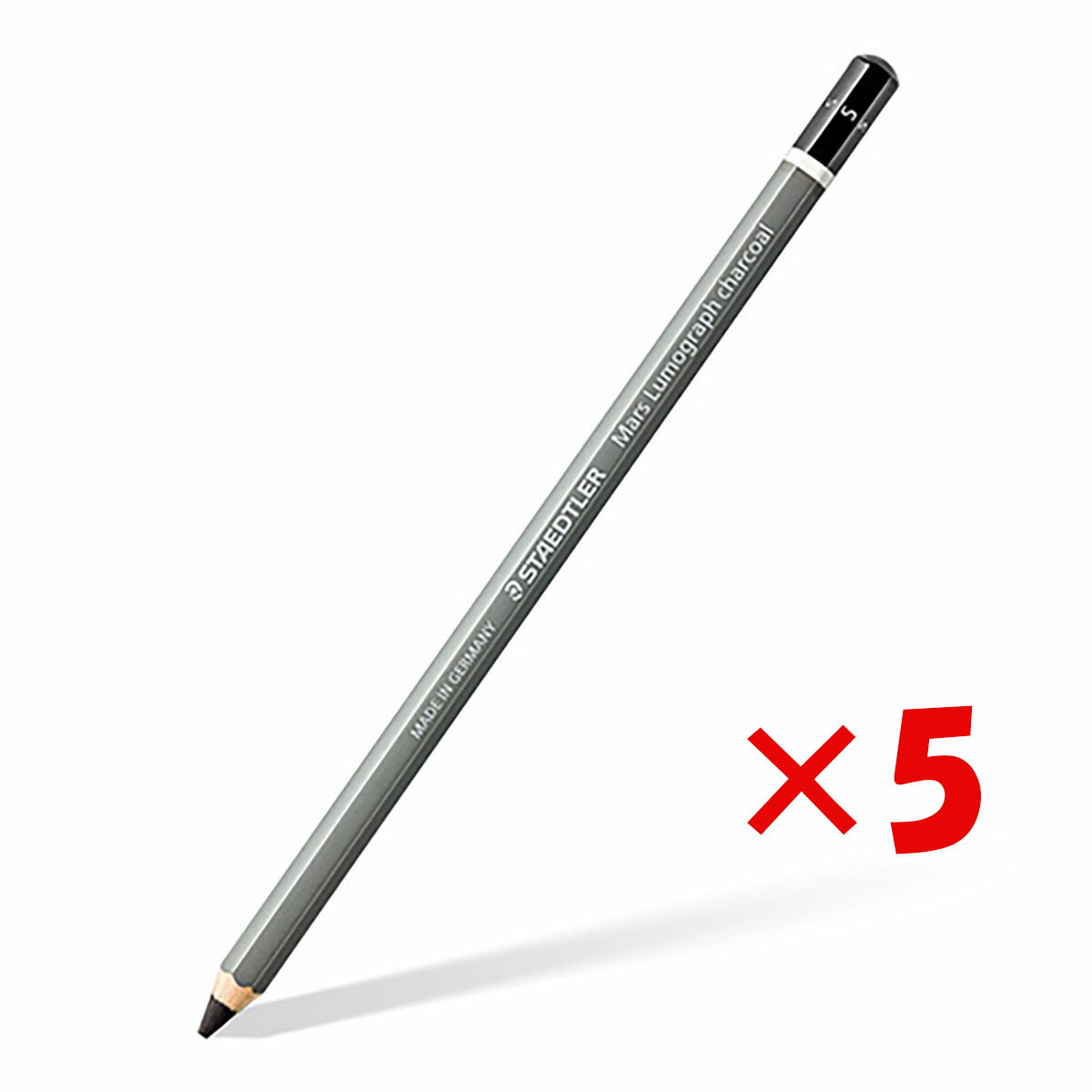 【 まとめ買い ×5個セット 】 「 ステッドラー日本 鉛筆 マルス ルモグラフ チャコール鉛筆 ソフト 100C-S 」 【 送料無料 】 【 楽天 月間MV...