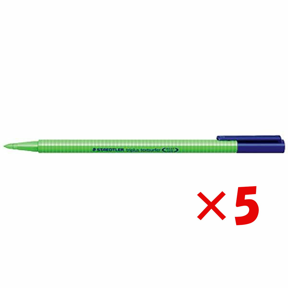 【 まとめ買い ×5個セット 】 「 ステッドラー日本 マーカー テキストサーファー 蛍光ペン 三角軸 グリーン 362-5 」 【 送料無料 】 【 楽天 月...