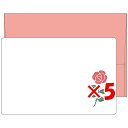 【 まとめ買い ×5個セット 】 「 エルコミューン ミニカード mois et fleurs ミニメッセージカードセット rose MOF-110 」 【 楽...