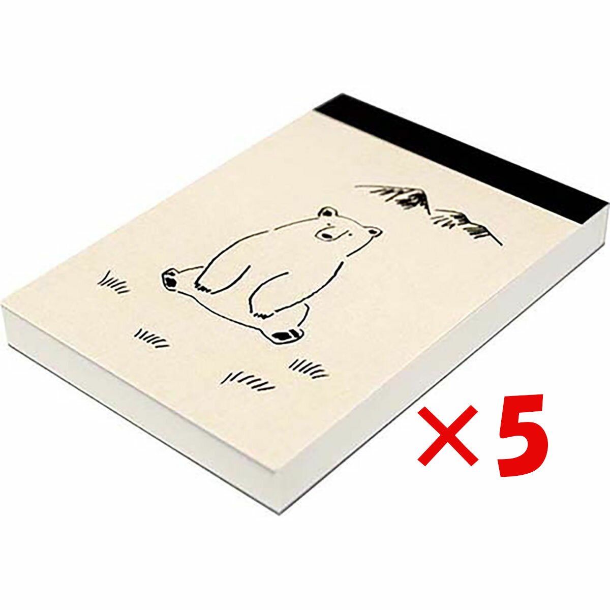 【 まとめ買い ×5個セット 】 「 エルコミューン メモパッド SYLVAN MEMO PAD Bear SLV-101 」 【 送料無料 】 【 楽天 月間...