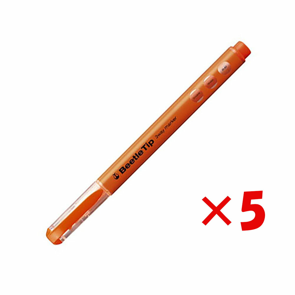 【 まとめ買い ×5個セット 】 「 コクヨ スリーウェイ蛍光マーカー ビートルティップ オレンジ PML301YR 」 【 送料無料 】 【 楽天 月間MVP...