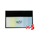 【 まとめ買い ×5個セット 】 「 ナカバヤシ 付箋 WUスティックフセングリーンレモネード 6種各20枚 グリーンレモネード WU-FSTS-3 ふせん 」...