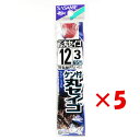 【 まとめ買い ×5個セット 】 「 釣り 針 SASAME ささめ針 ケン付 丸セイゴ 赤 糸付 針:12 ハリス:3 」 【 送料無料 】 【 楽天 月間M...