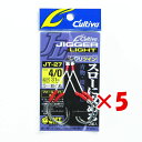 【 まとめ買い ×5個セット 】 「 OWNER オーナー カルティバ JT27 ジガーライトツインシワリ #4/0 」 【 楽天 月間MVP & 月間優良ショップ ダブル受賞店 】 釣具 釣り具 釣り用品