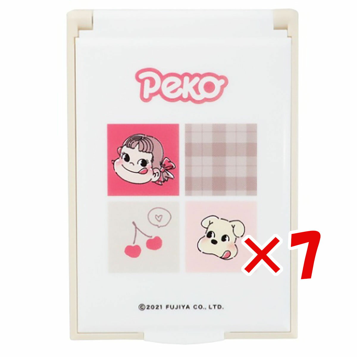 【 まとめ買い ×7個セット 】 「 手鏡 不二家のペコちゃん カードミラー S PEKO 」 【 楽天 月間MVP & 月間優良ショップ ダブル受賞店 】