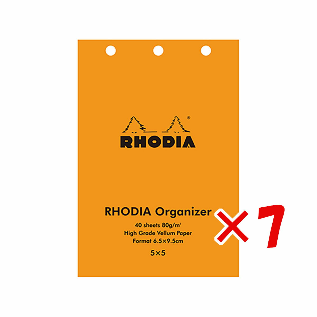 ロディア 【 まとめ買い ×7個セット 】 「 クオバディス・ジャパン システム手帳レフィル Rhodia オーガナイザーレフィル ベラム 方眼 ホワイト cf11ogzref-55 」 【 楽天 月間MVP & 月間優良ショップ ダブル受賞店 】