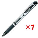 【 まとめ買い ×7個セット 】 「 ぺんてる ボールペン エナージェルボール キャップ式 0.7mm 黒 BL57-A エナージェル 0.7 」 【 送料無料...