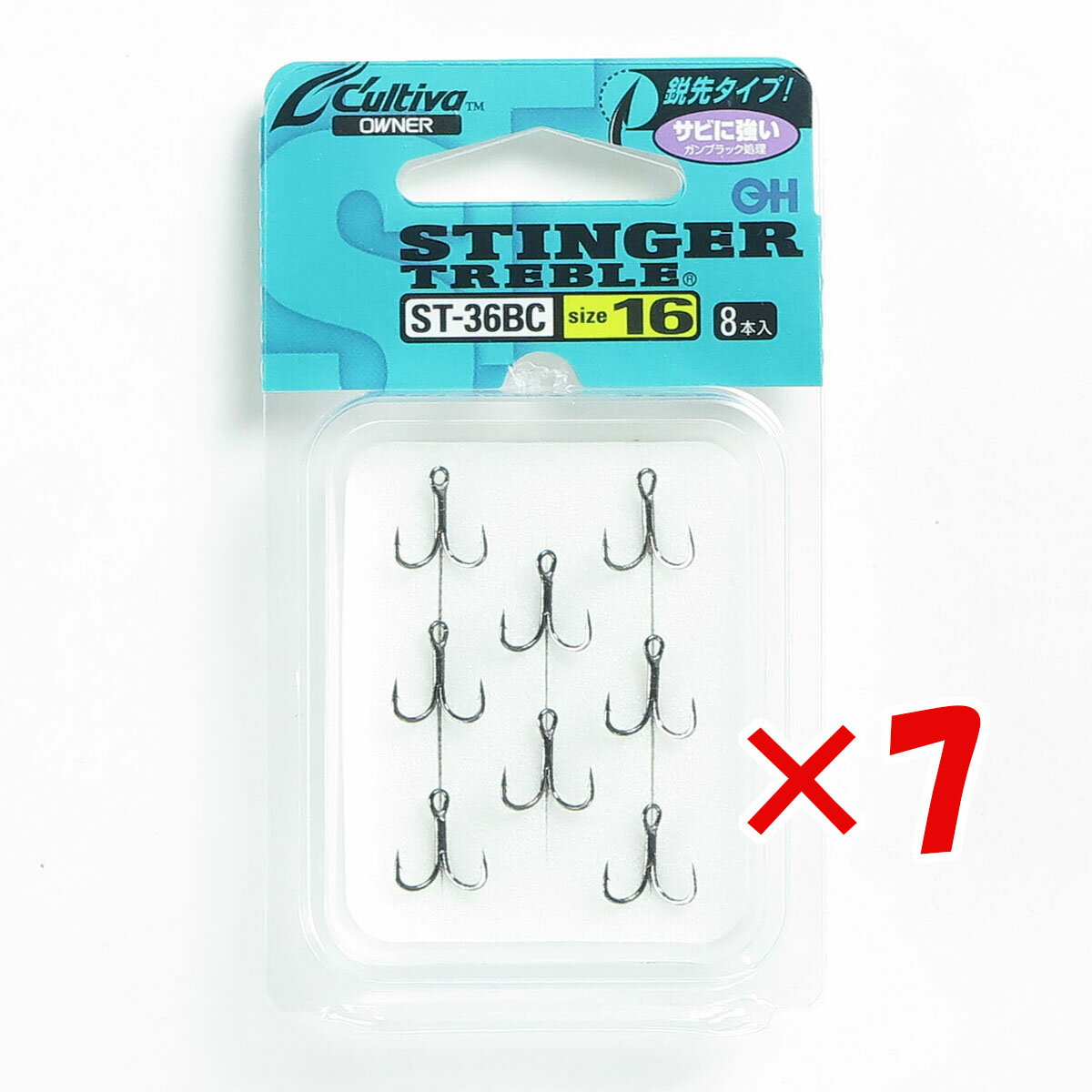 【 まとめ買い ×7個セット 】 「 OWNER オーナー カルティバ スティンガートリプルフック 16号 ST-36BC 」 【 楽天 月間MVP & 月間優...