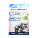 「 プロマリン PRO MARINE スナップ付サルカン ブラック 10号 」 【 楽天 月間MVP & 月間優良ショップ ダブル受賞店 】 釣具 釣り具 釣り...