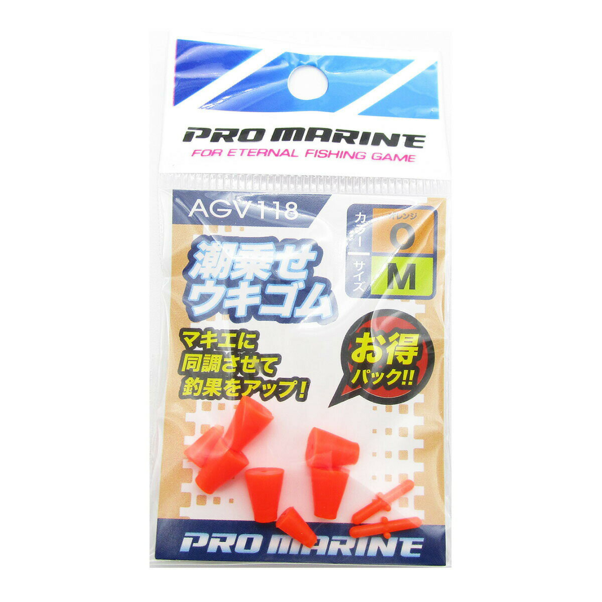 「 ウキ釣り プロマリン PRO MARINE 潮乗せウキゴム オレンジ/M 」 【 楽天 月間MVP & 月間優良ショップ ダブル受賞店 】 釣具 釣り具 釣り用品