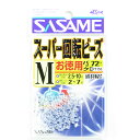 「 ささめ針 SASAME 道具屋 お徳用スーパー回転ビーズ 透明 Mサイズ 72個入 P1150 」 【 楽天ランキング1位 】【 楽天 月間MVP & 月間...
