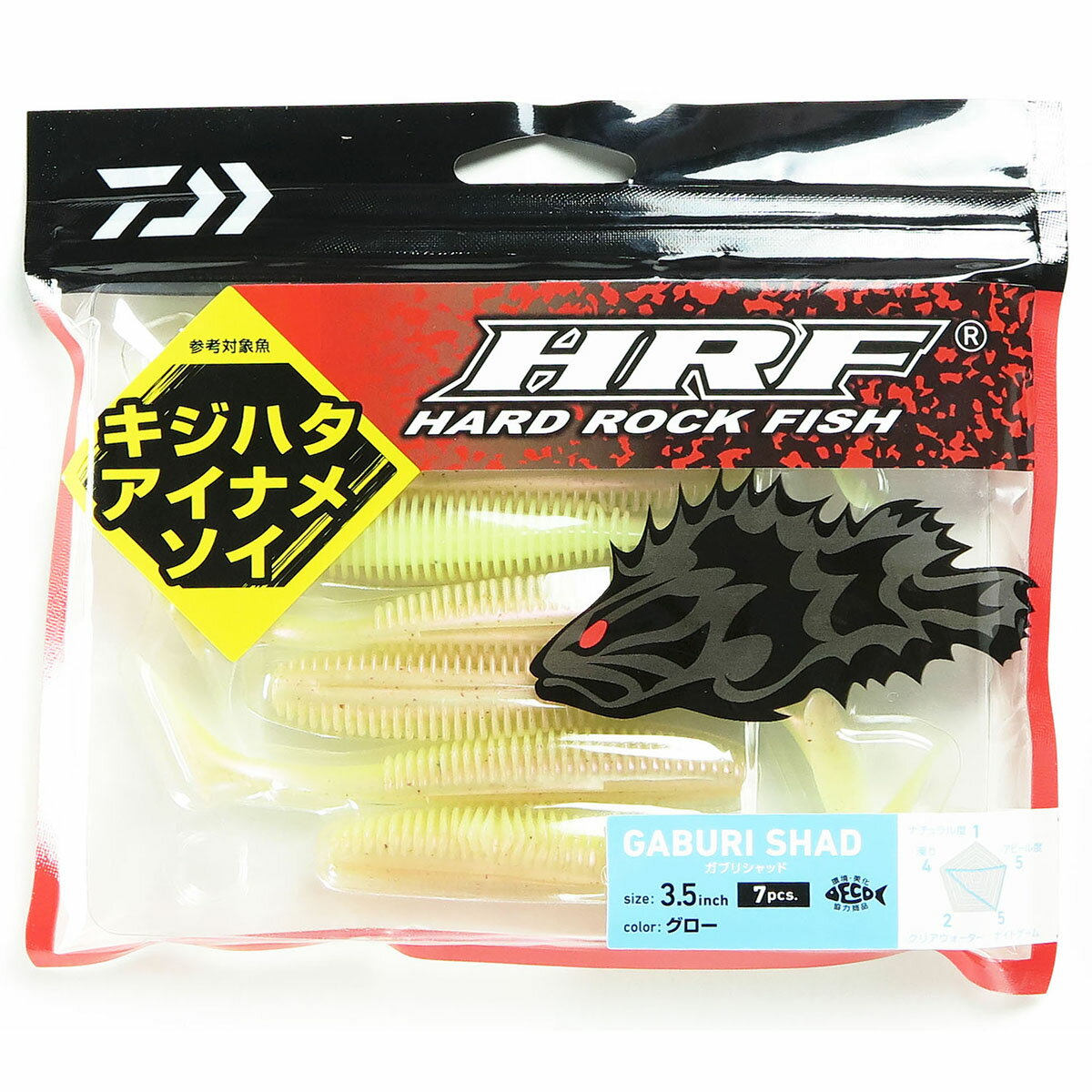 「 ダイワ DAIWA HRF ガブリシャッド 3.