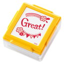 「 シャチハタ いいね!スタンプくん イエロー 006 『 GREAT 』 PEW-A1-R-06 」 【 楽天 月間MVP & 月間優良ショップ ダブル受賞店 】