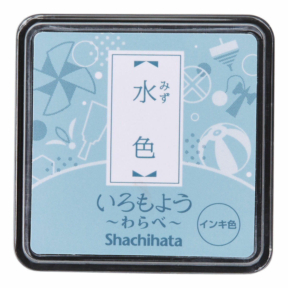 商品名：シヤチハタ (シャチハタ) いろもようわらべ水色 メーカー名：シヤチハタ（シャチハタ） 型番：HAC-S1-PB いろもようわらべ水色 ・【盤面サイズ】25×25mm インキ補充可能 ・独自のナノテクノロジーから生まれたインクを採用。スピーディーな乾燥時間(PPC用紙 約3秒)に加え、色鮮やかでクッキリ濃い印影を実現しました。 ・極細繊維の盤面表布を採用することで耐久性に優れ、盤面に軽く押すだけで鮮明な印影が得られます。 ・フタを開けたままでも、パッドは乾燥しません。乾きが早くにじまないから、多色使いにぴったり。 ・スタンプパッドは重ねて保管できます。 ・印影は耐水性・耐光性があります。 ・ゴム印や樹脂印など、幅広くご使用いただけます。 ・印面についたインキは、水で湿らせたディッシュペーパー等で拭き取ることができます。　※非吸収面やアート紙、コート紙等の吸収しにくい紙には不向きです。関連商品シャチハタ いろもようわらべ山吹色 HAC-S1-CY...シャチハタ いろもようわらべ向日葵色 HAC-S1-Y...シャチハタ いろもようわらべ紅色 HAC-S1-R...692円692円692円シャチハタ いろもようわらべ牡丹色 HAC-S1-P...シャチハタ いろもようわらべ朽葉色 HAC-S1-OCG...シャチハタ いろもようわらべ朽葉色 HAC-S1-DYG...692円692円692円シャチハタ いろもようわらべ常盤色 HAC-S1-G...シャチハタ いろもようわらべ浅葱色 HAC-S1-TQ...シャチハタ いろもようわらべ瑠璃色 HAC-S1-B...692円692円692円商品名：シヤチハタ (シャチハタ) いろもようわらべ水色 メーカー名：シヤチハタ（シャチハタ） 型番：HAC-S1-PB いろもようわらべ水色 ・【盤面サイズ】25×25mm インキ補充可能 ・独自のナノテクノロジーから生まれたインクを採用。スピーディーな乾燥時間(PPC用紙 約3秒)に加え、色鮮やかでクッキリ濃い印影を実現しました。 ・極細繊維の盤面表布を採用することで耐久性に優れ、盤面に軽く押すだけで鮮明な印影が得られます。 ・フタを開けたままでも、パッドは乾燥しません。乾きが早くにじまないから、多色使いにぴったり。 ・スタンプパッドは重ねて保管できます。 ・印影は耐水性・耐光性があります。 ・ゴム印や樹脂印など、幅広くご使用いただけます。 ・印面についたインキは、水で湿らせたディッシュペーパー等で拭き取ることができます。　※非吸収面やアート紙、コート紙等の吸収しにくい紙には不向きです。