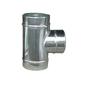 亜鉛引スパイラルダクト継手 T管(チーズ) 100φ