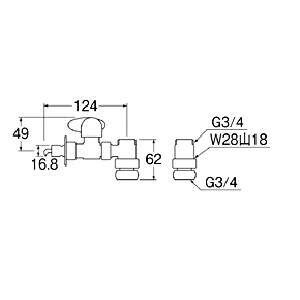 SANEI 食器洗い機用分岐ソケット PB-515-S