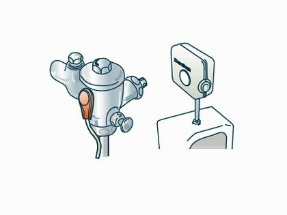 【在庫あり】 凍結防止 ヒーター 小便フラッシュバルブ用 TOTO T60 型用 電熱産業 自己温度制御型 DF-1