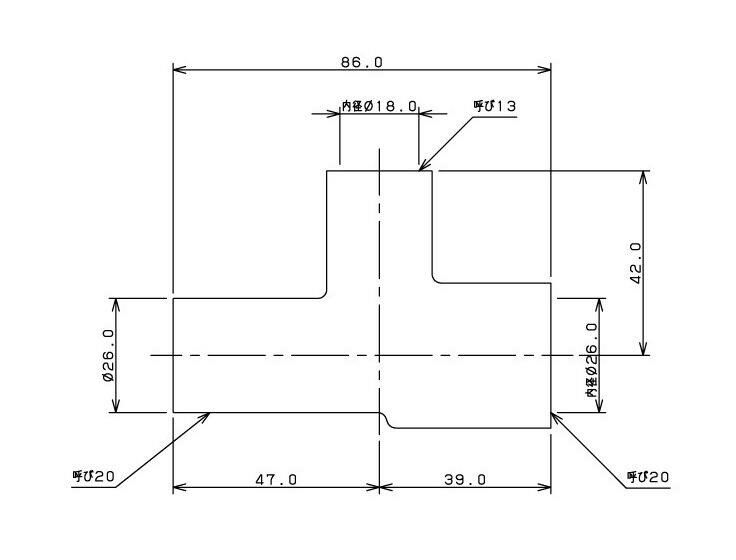 カクダイ 塩ビヘッダー用チーズ(耐熱用) 682-015-H
