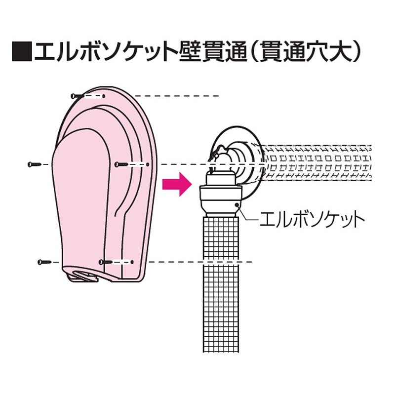 オンダ製作所 屋外対応 簡易リフォーム 給水給湯配管 スポットカバー 壁貫通エルボ...