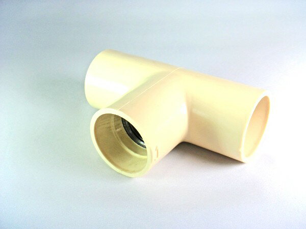 日立金属 桑名金属 PC継手 ガス用 外面樹脂被覆継手 ねじ込み式 チーズ アイボリー 20A