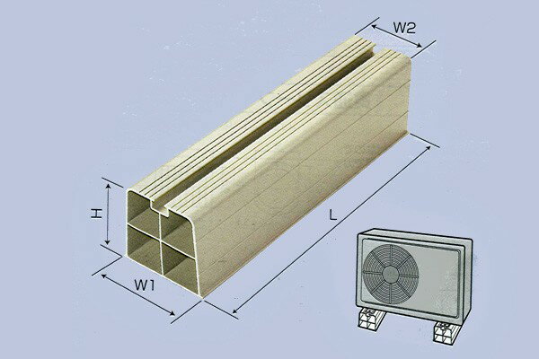 エアコン室外機用樹脂製据付台 ブロックマスター BM-36I 1本価格