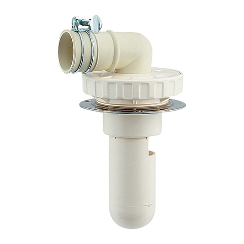 洗濯機用排水トラップ 金物 ステンレスプレート 洗濯トラップ 通気弁 内蔵 VU 管用 呼び50 カクダイ 42..